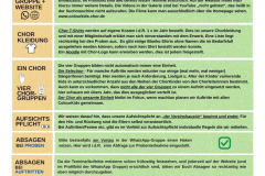 Regeln zum Chorleben