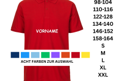 unsere Chorkleidung - Poloshirt mit Namendruck
